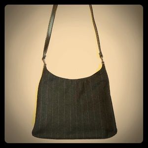 Barney’s New York Pinstripe Purse.